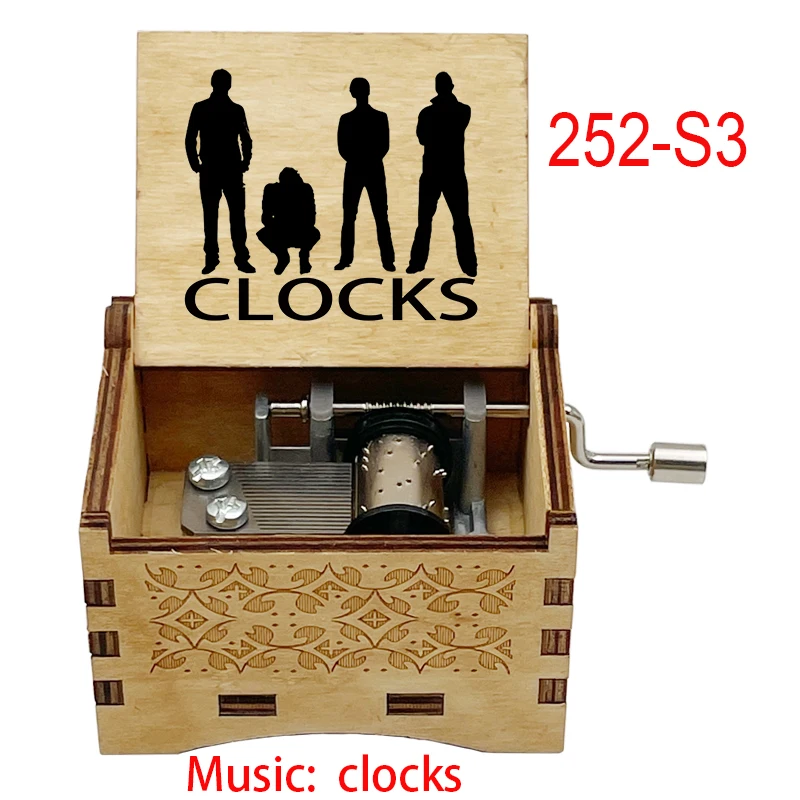 horloge boîte en bois