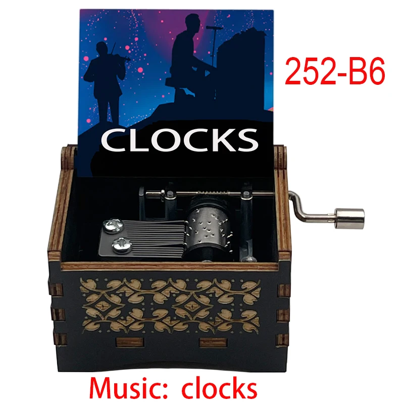 boîte à musique clock music box